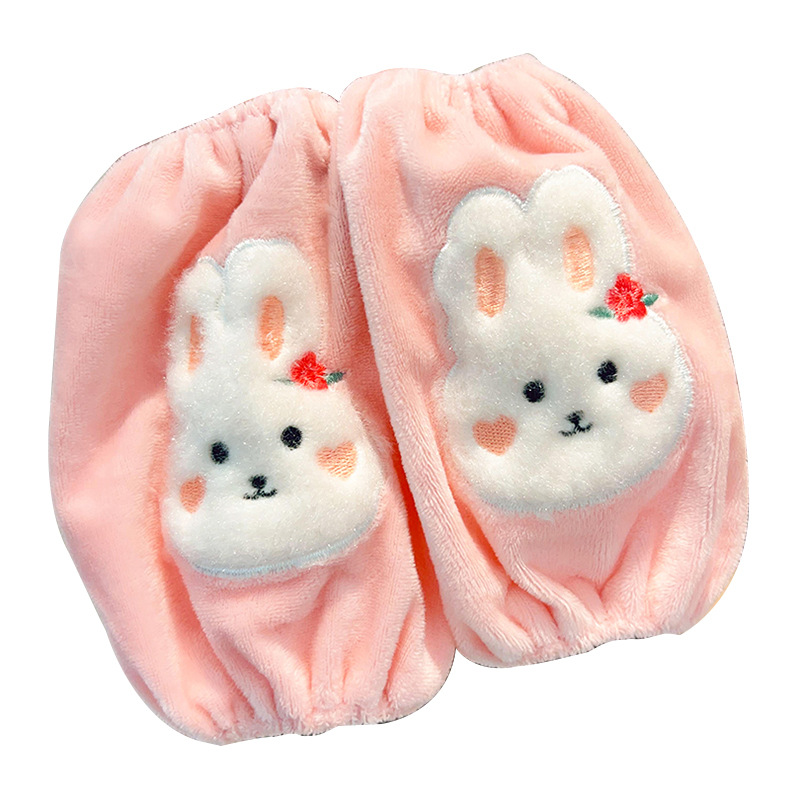 Children's oversleeves baby autumn and winter little girl cute cartoon anti-fouling stain-resistant boys and girls protective sleeves infant oversleeves