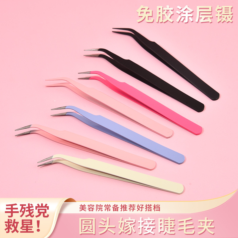 Готовые заводские пинцеты для накладных ресниц, пинцеты для наращивания ресниц, инструменты для красоты