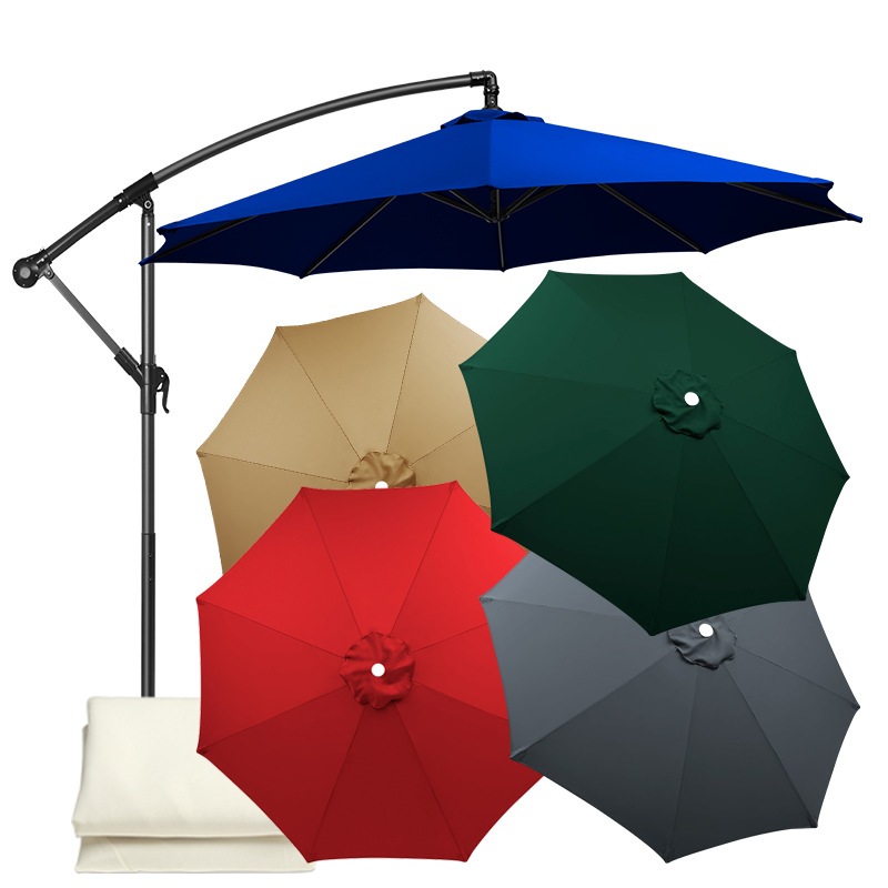 Umbrella Cloth Umbrella Surface Replacement Courtyard Center Column Banana Umbrella Cloth Replacement Outdoor Sunshade and Rainproof Sun Umbrella Replacement Umbrella Cloth