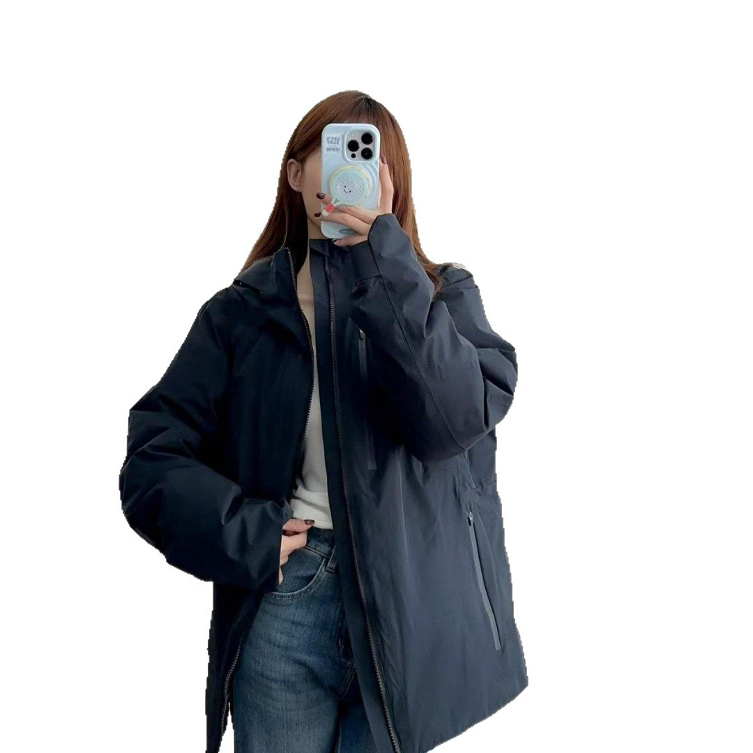 070806 Casual Jacket for Men and Women, New Outdoor Simple Windproof Jacket, Fashionable and Stylish Hooded down Jacket