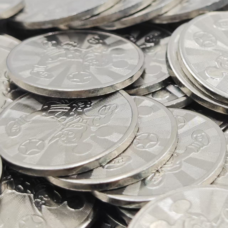 Stainless Steel Anti-Counterfeiting Tokens Customized for Arcade Entertainment Equipment Universal Game Coins Children's Entertainment Game Tokens