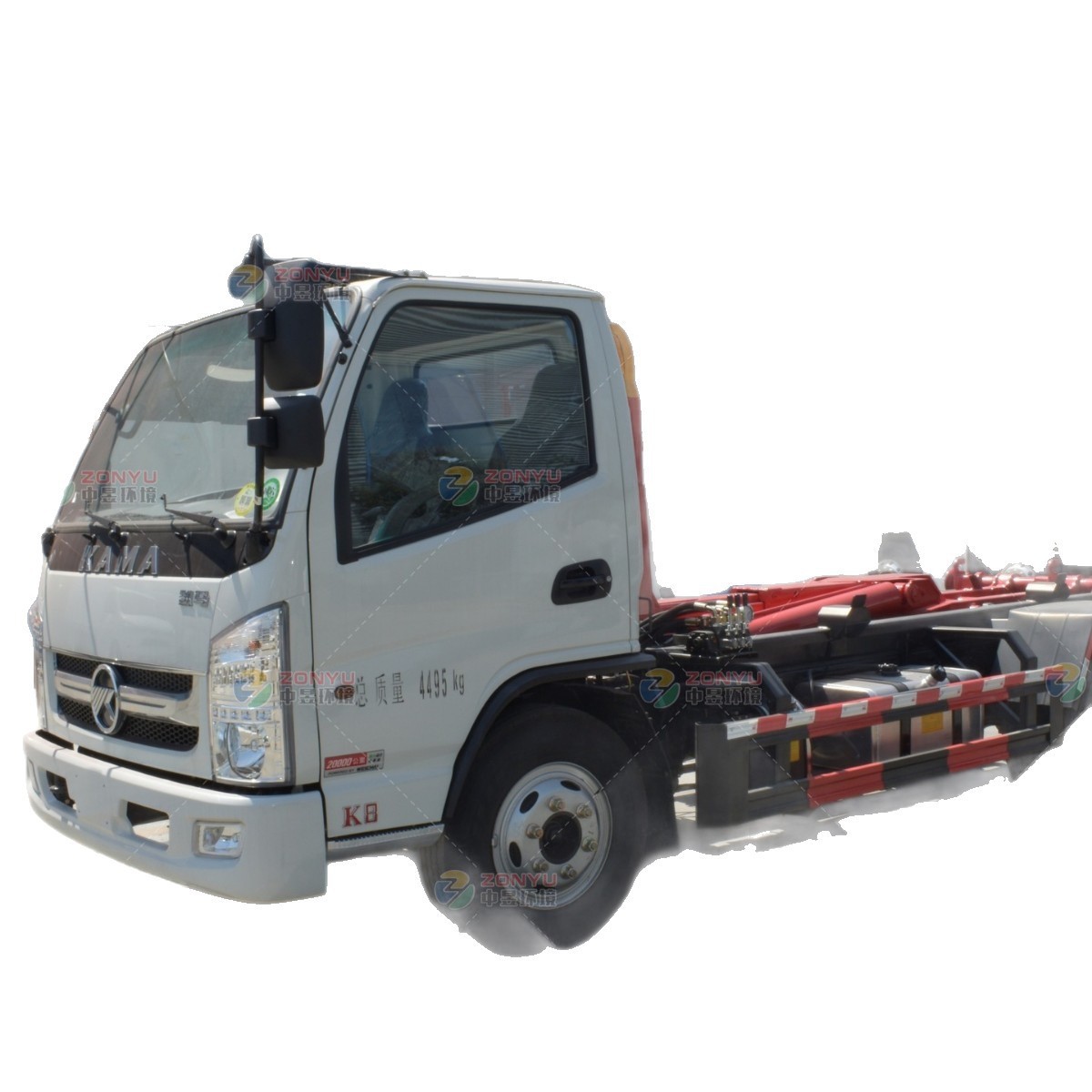 Kaima Cabin Removable Garbage Truck Hook Arm Garbage Collection and Transfer Truck Small Garbage Transfer Truck