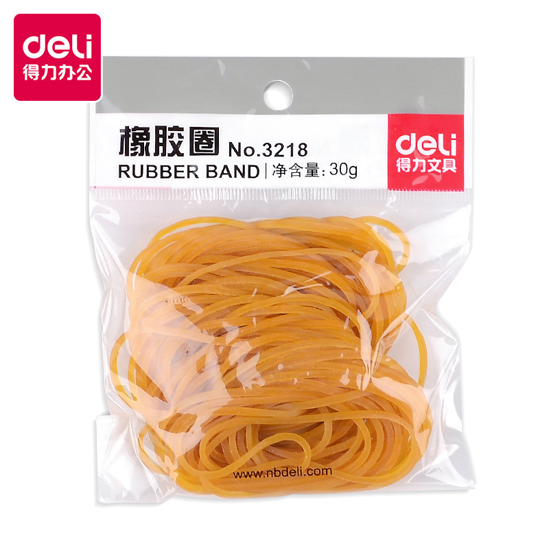 Резинка Deli 3218 латексная резинка 30г около 100 штук