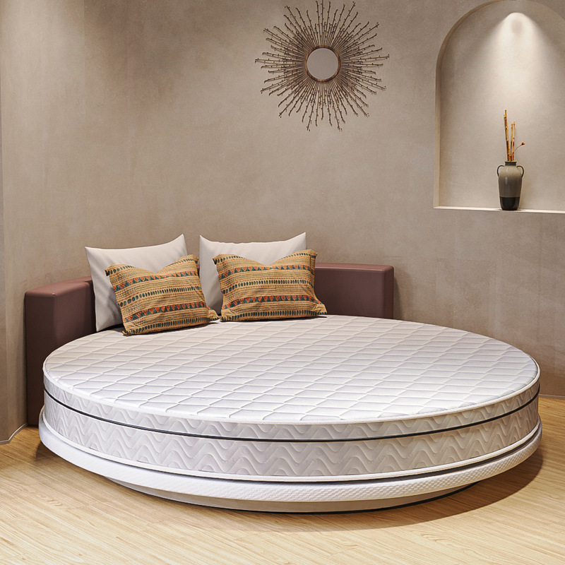 Couple theme hotel mattress egg cotton soundproof round B & B Simmons latex mattress compression foldable