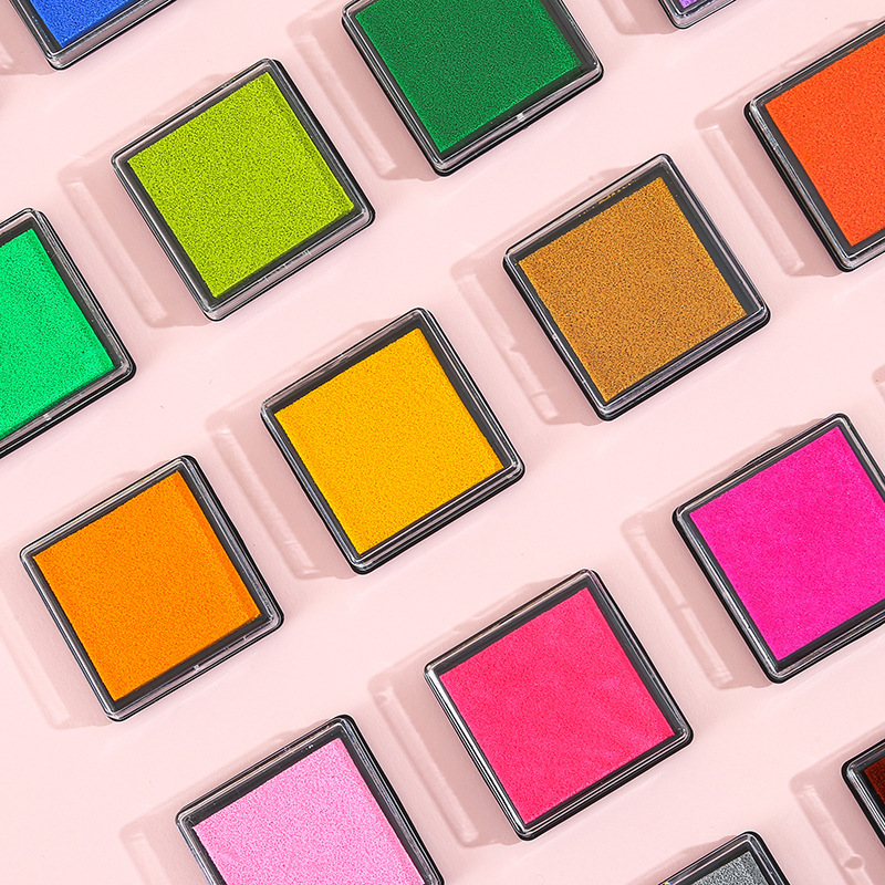 4X4 см детская образовательная чернильная подушка DIY 20 цветных