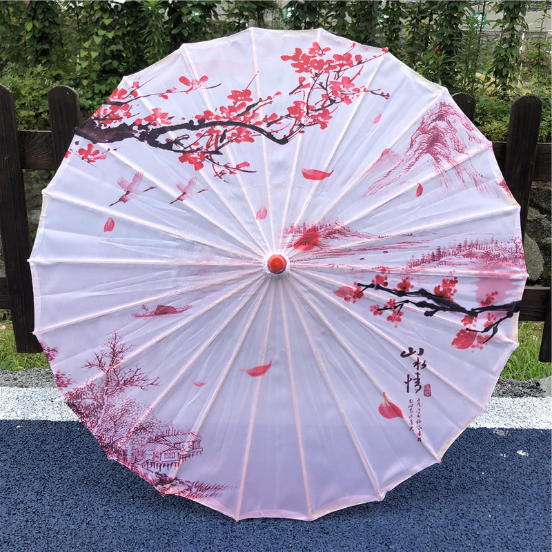 Qianli Jiangshan Picture Oil Paper Umbrella Antique Hanfu Photo Suit Umbrella Antique Oil Paper Umbrella Classical Retro Ancient Suit Umbrella
