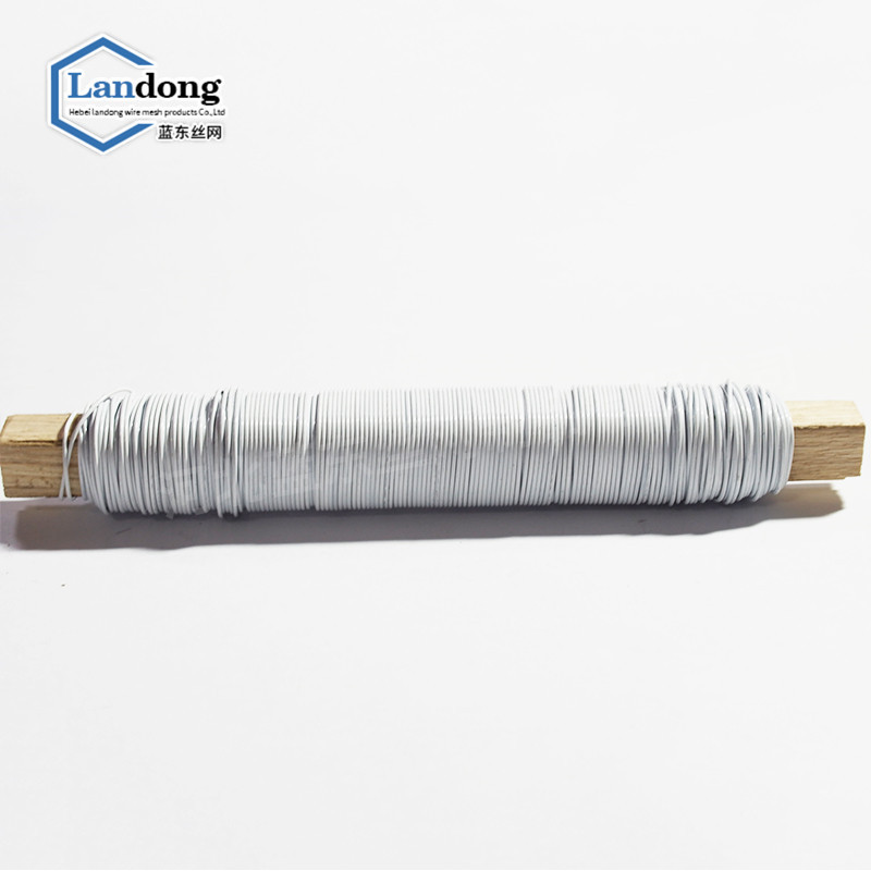 Spot green floral silk green paint wire craft wire Christmas decorative silk handmade art silk wood stick silk