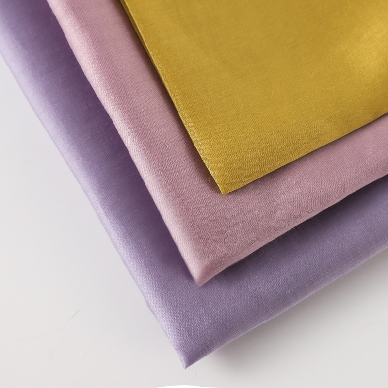 Spot Wholesale 60-Count Lenzing Tencel Satin Shirt Fabric Women's Dress Smooth and Breathable Tencel Fabric