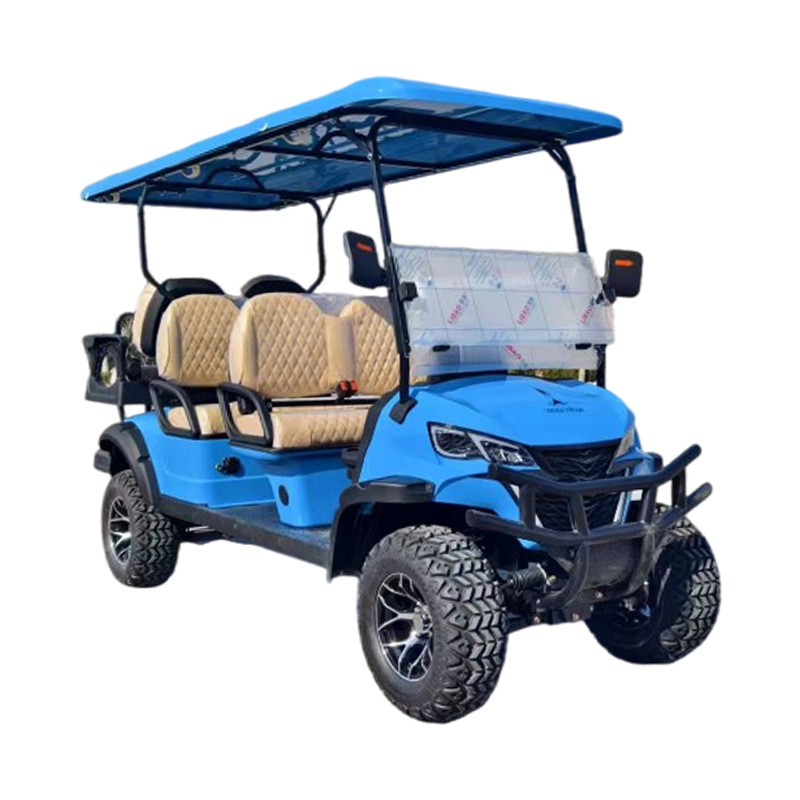 Electric Sightseeing Car 2-8 Seats for Tourist Attractions, Golf Carts for Real Estate Viewing, Off-Road Golf Carts