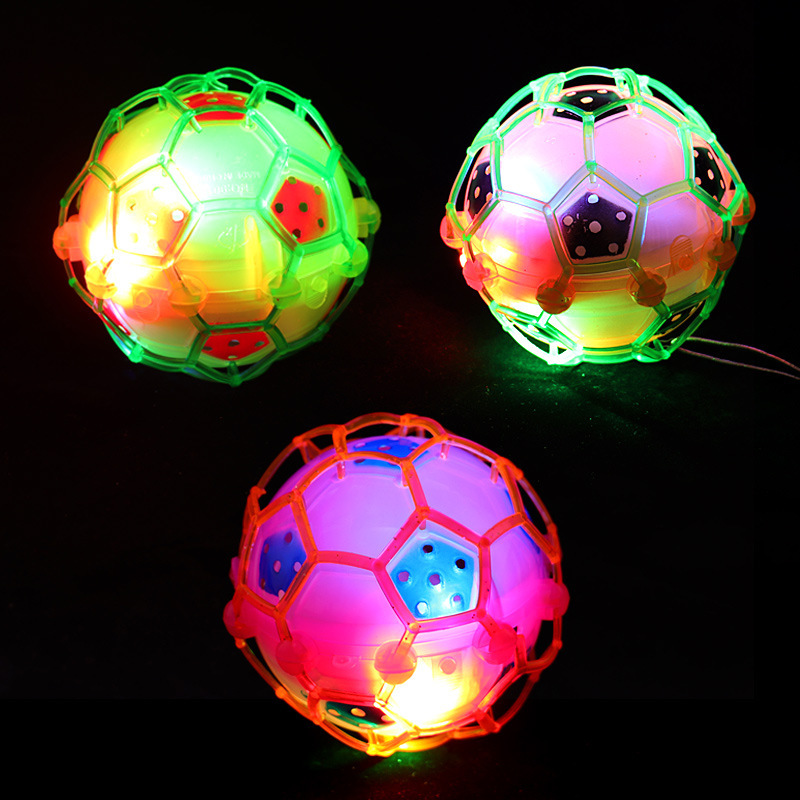 Stall Night Market Hot Selling Toys Wholesale Electric Luminous Dancing Football Children Music Toys Gifts Jumping Ball