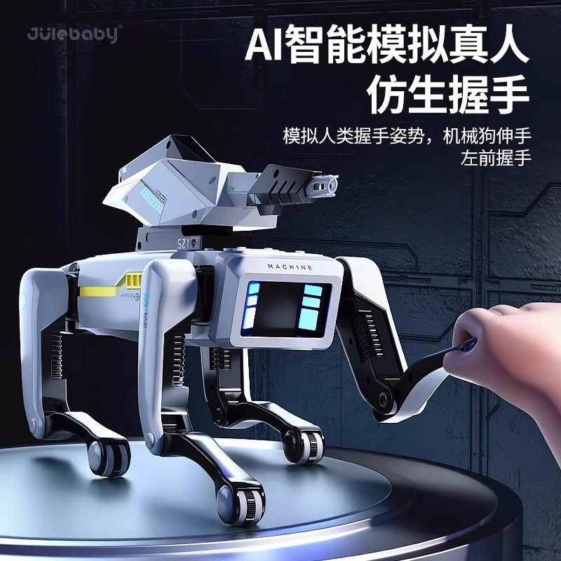 2025 New Ai Intelligent Robot Dog Kidsren's Voice Artificial Technology Programming Electric Remote Control Boy Birthday Toy