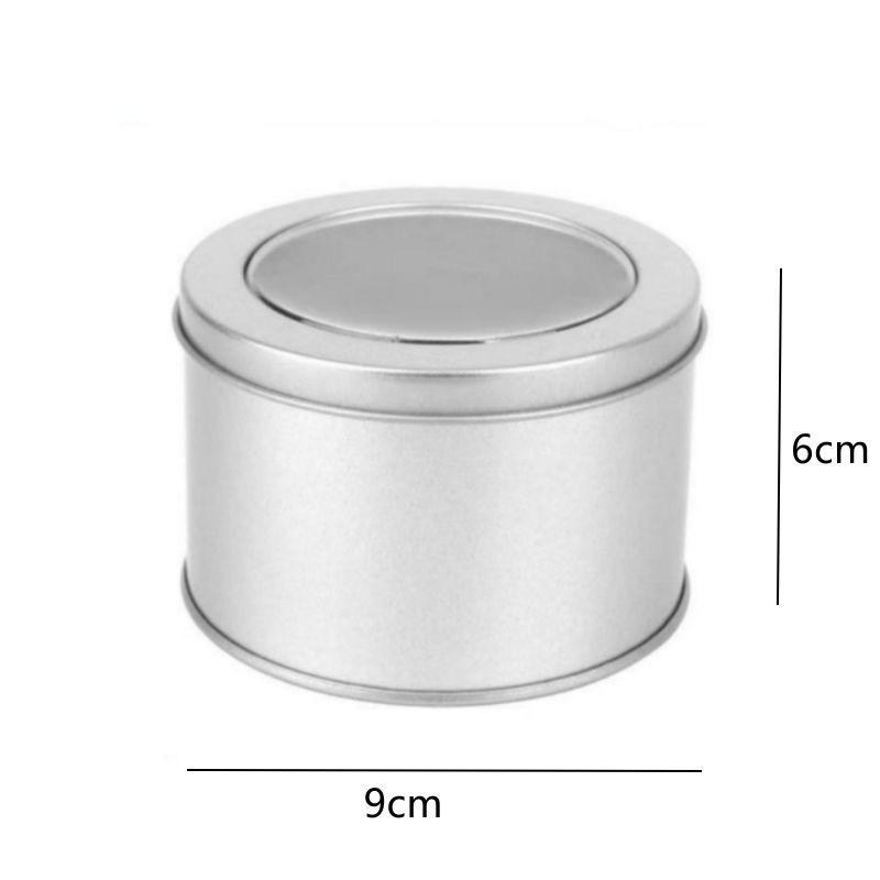 Internet Celebrity Mousse Cake 90 Window Round Jar Chocolate Bean Tiramisu Food Grade Baking Packaging Box Watch Box