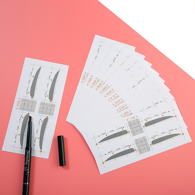 Eyebrow card eyebrow card eyebrow card eyebrow card eyebrow sticker one-word eyebrow card eyebrow drawing tool suit eyebrow sticker