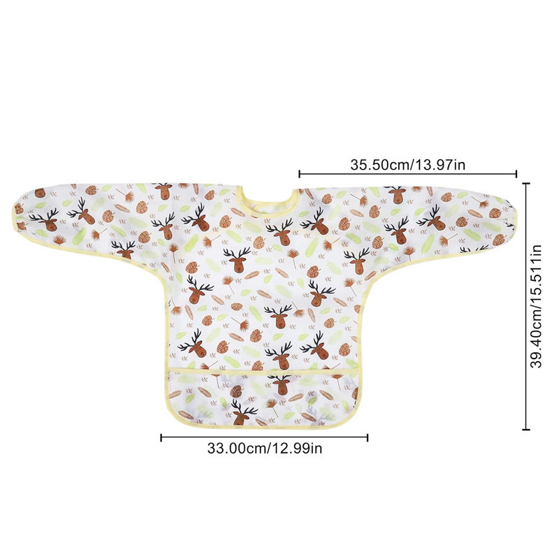 Foreign trade factory processing overalls anti-dressing waterproof baby baby children wash-free dining clothes bib bib painting clothes