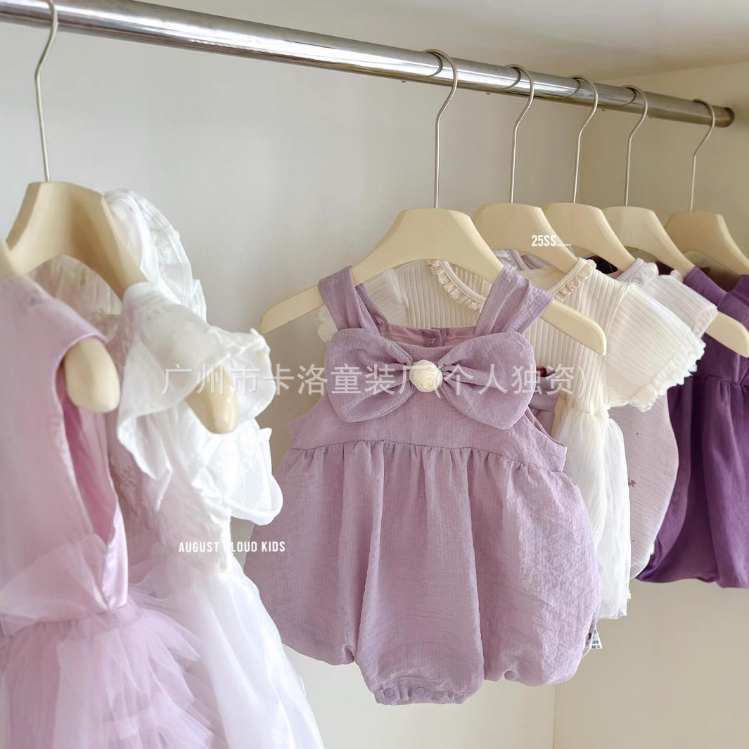 Ran Xiaoran's Physical Brand Children's Clothing Final Clearance Summer Girls' Skirt Suit Woven Factory First-Hand Supply