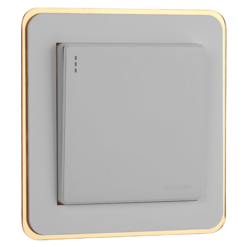 Light Luxury Style Simple Narrow-Edge High-End Acrylic Switch Sticker Switch Protective Cover Lamp Decorative Cover Socket Home Decor