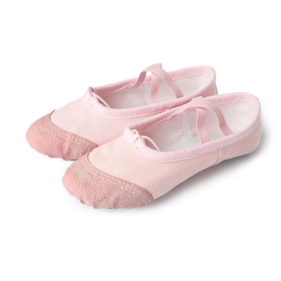 Children's Dance shoes soft bottom practice cat claw shoes adult ballet shoes women's black leather toe toddler grading shoes