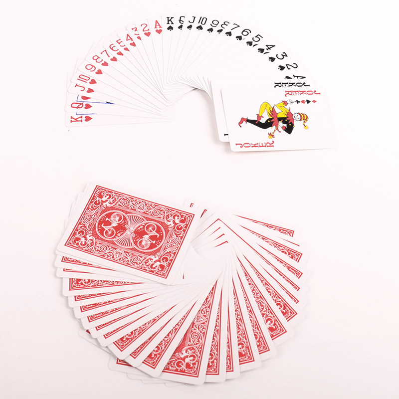 Trapezoid card magic poker wide and narrow card multiple play products close-range magic props