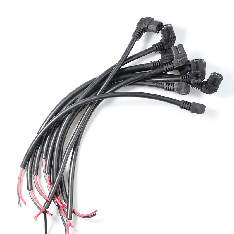 Supply electric car elbow wire charging plug pure copper 4 square bold power cord electric tricycle elbow wire