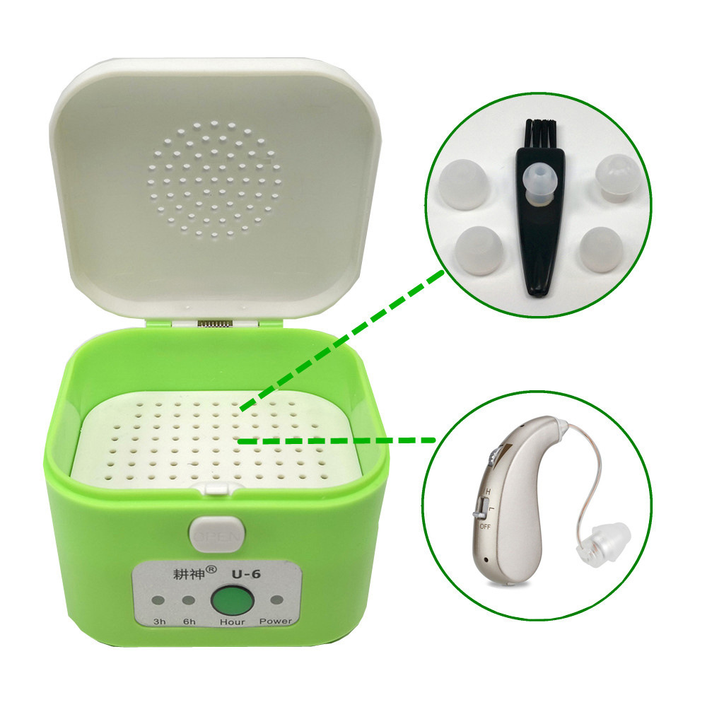 Siemens Fengli Ruishengda Hearing Aid Digital Drying Box Desiccant Can Be Timed 11*9*7cm, 162g