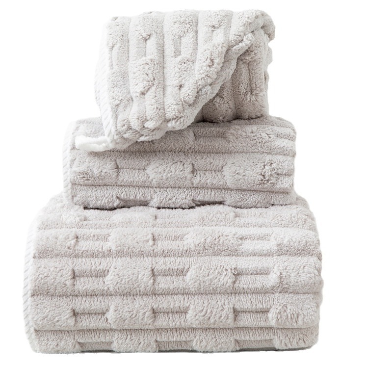 Adult Face Towel Super Quick-Drying Than Pure Cotton Absorbent Men and Women Bathing Household Coral Velvet Thickeneded Dry Hair Towel