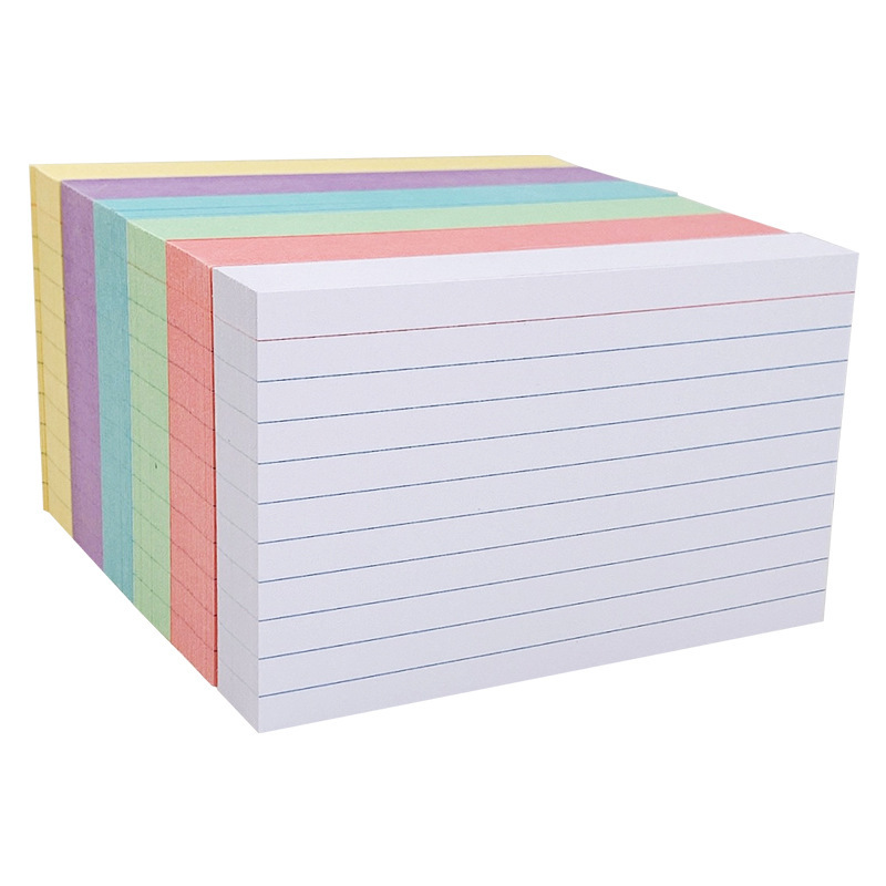 Cross-border American index card thickened 200g horizontal note 3 inch card notebook word student draft book