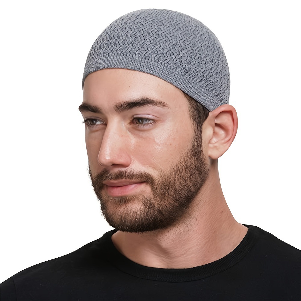 New European and American autumn and winter knitted hat cross-border men's and women's wave jacquard neutral dome warm wool bag cap