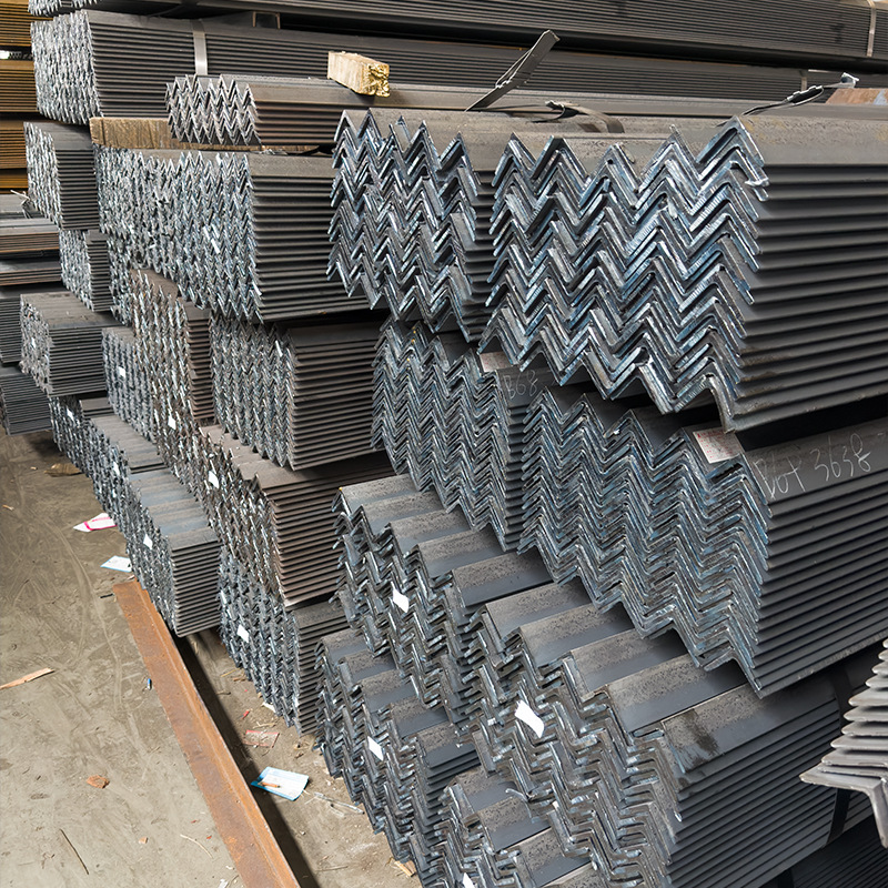 (Shanghai Chengdu Will Be Shipped in Two Warehouses) Angle Steel Black Angle Iron Universal Angle Steel Triangular Iron 3 # 4 # 5 # Punching Processing