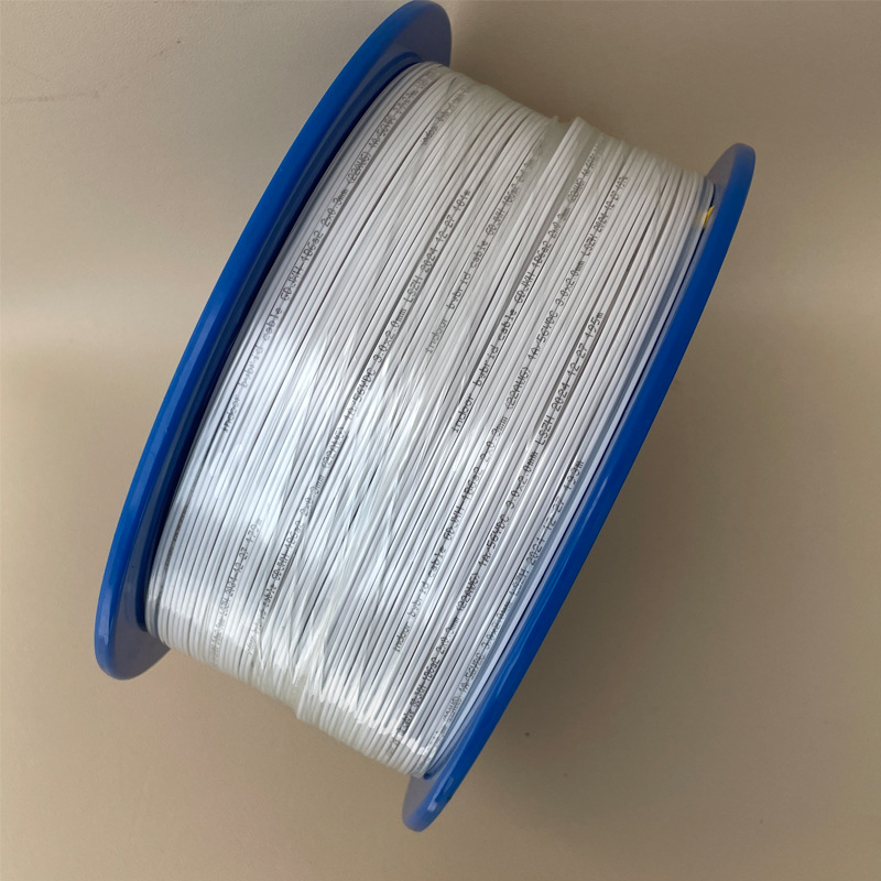 Fttr Indoor Optical Fiber Composite Cable Size 2.0*3.0mm Pof Optical Fiber Integrated Composite Cable 200m Loops