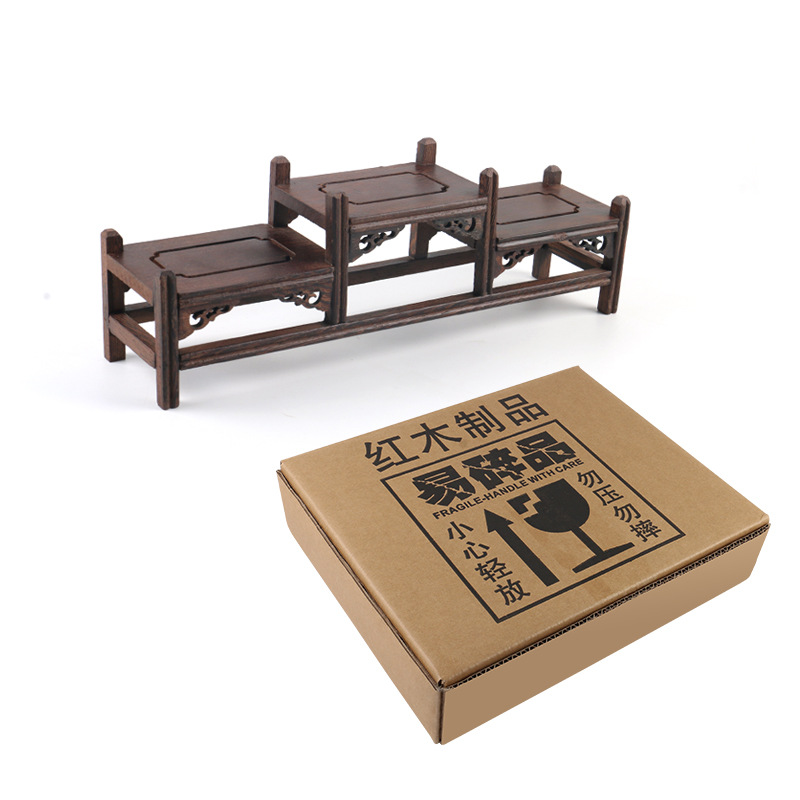 Chicken Wing Wooden Antique Stand Champion Table Teapot Stand Base Solid Wood Ornaments Stand Potted Wooden Stand Chinese Antique Bonsai Stand