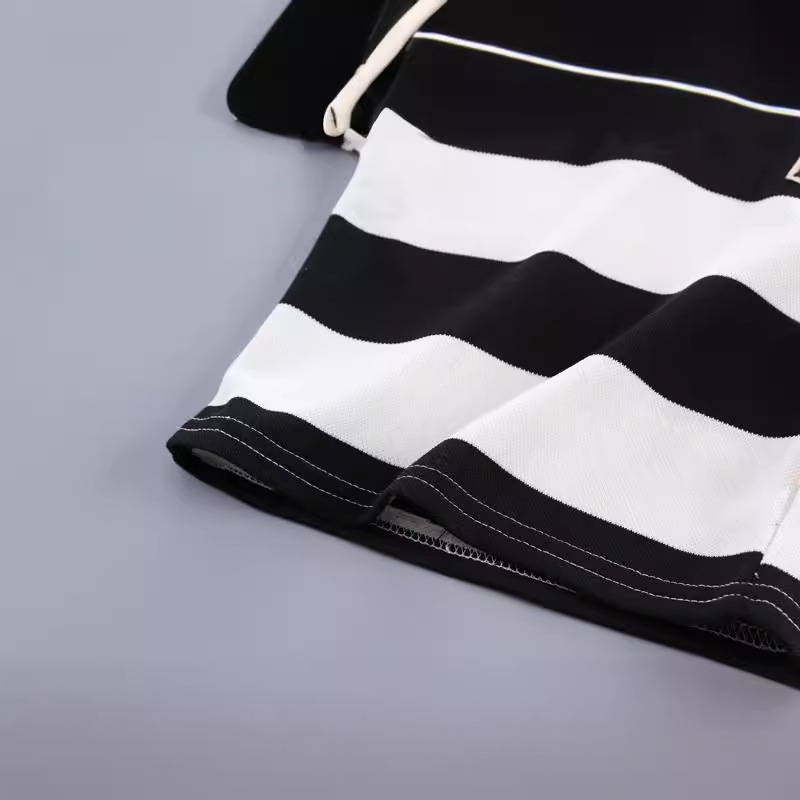 0-4 years old children's short sleeve suit boys summer striped polo shirt baby boys' T-shirt Southeast Asia cross-border delivery