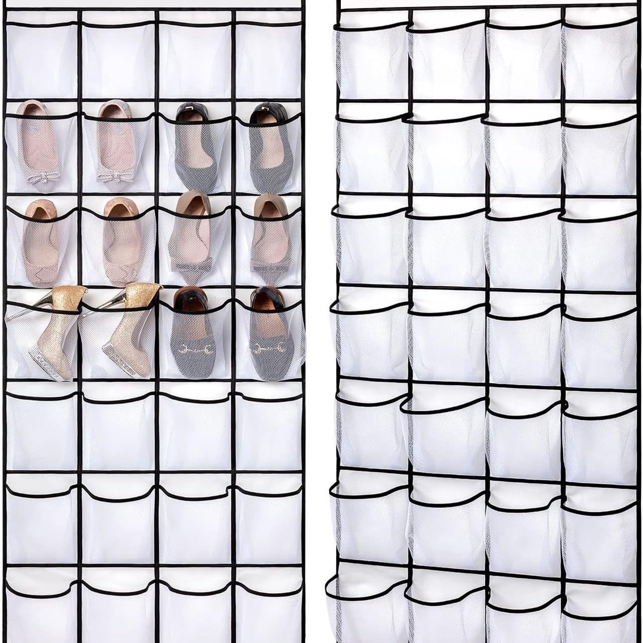 Cross-border temu Multi-functional Door Rear Shoes Storage Hanging Bag Household Wall Hanging Sundries Storage Pocket Hanging Shoes