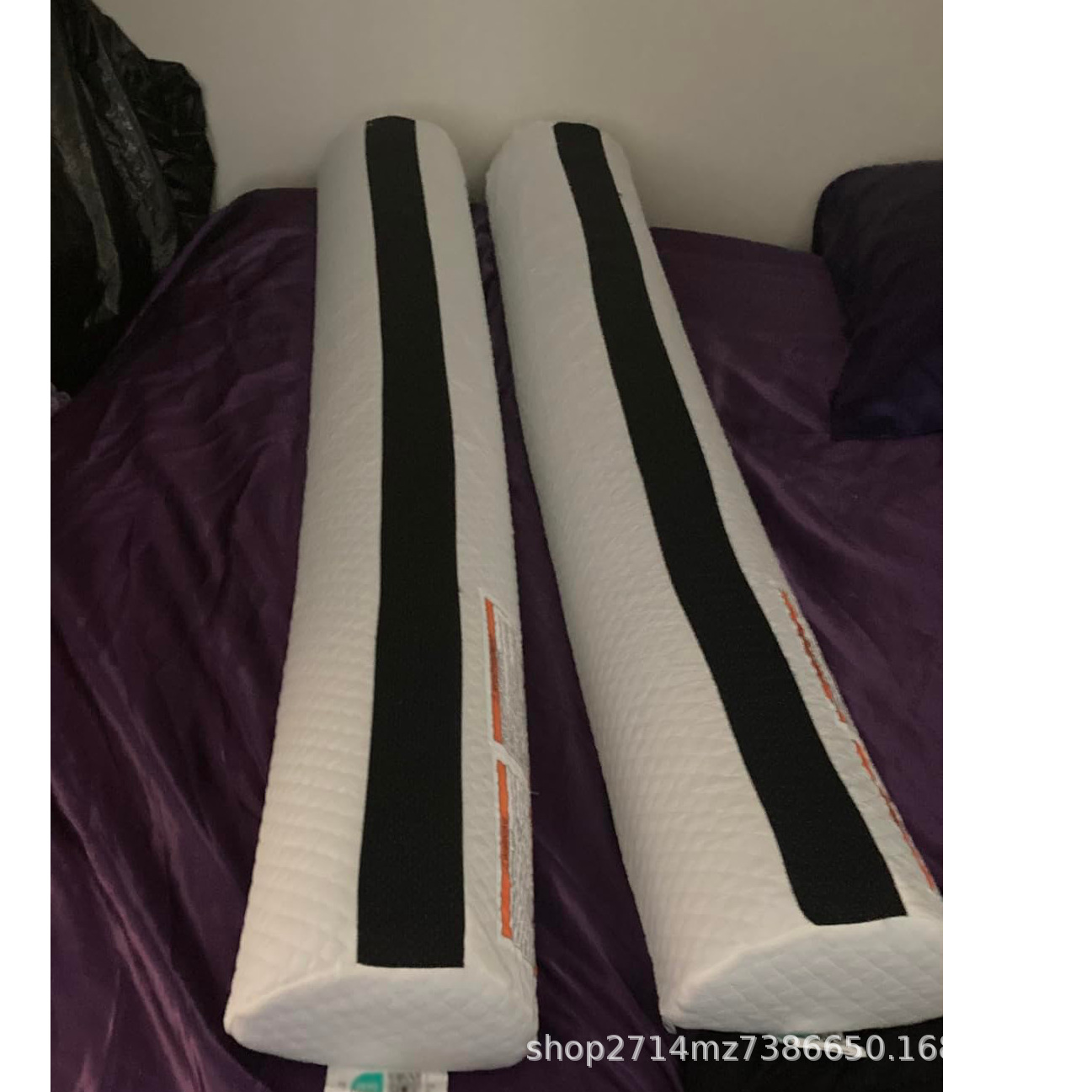 Custom Toddler Bed Bumper Memory Foam Bed Rails Waterproof Washable Double Sided Non-Slip Soft Cover