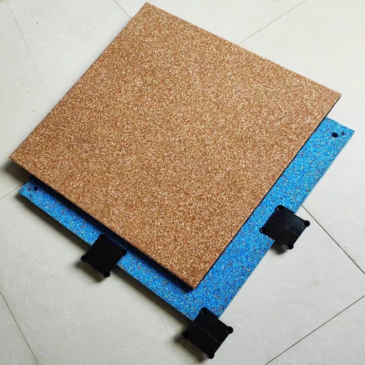 Gym Rubber Floor Mat Indoor Composite Buckle Shock-Absorbing Soundproof Rubber Mat Household Odorless Silent Sports Floor Mat