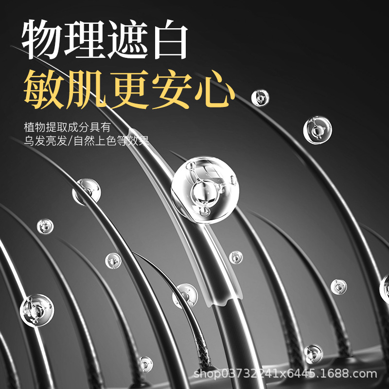 Brh Hairdressing Stick Covers White Hair, One-Coated Black, Disposable Toner, Hairdressing Stick, Hair Dyeing Black Hair Artifact, Genuine