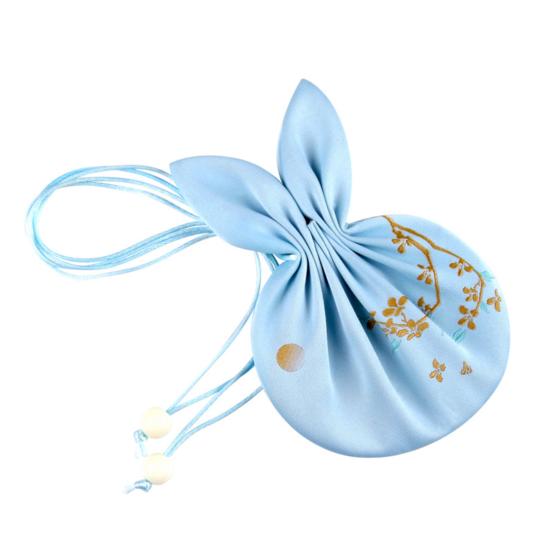 Dragon Boat Festival portable sachet empty bag Han clothing accessories sachet empty bag ancient style sachet embroidery rabbit purse brocade bag