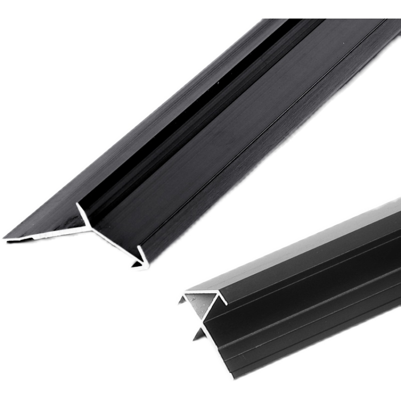 5-12mm Wall Panel Edge Strip Aluminum Alloy Edge Strip Profile Card Board Strip Decorative Strip Metal Wire I-Shaped Positive Corner