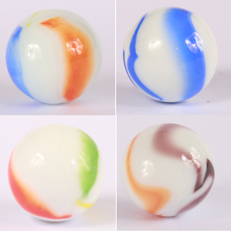 Playing marbles colorful beautiful transparent solid color clip glass beads 16mm childhood yo-yo kindergarten toys