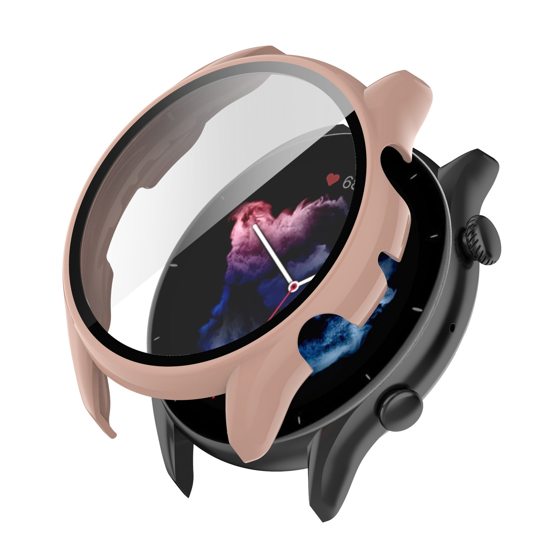 For Huami GTR3 watch protective case Amazfit GTR3 watch case PC + tempered glass film one-piece case