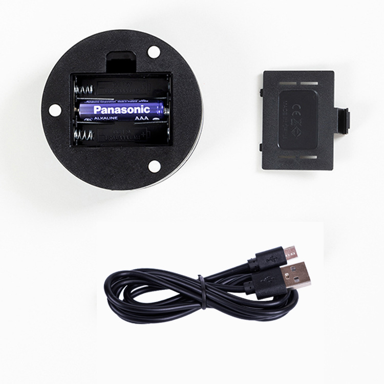 Led Touch Luminous Atmosphere Crystal Lamp Holder 8cm White Light 3D Internal Engraving Laser Round Base Creative Atmosphere Light