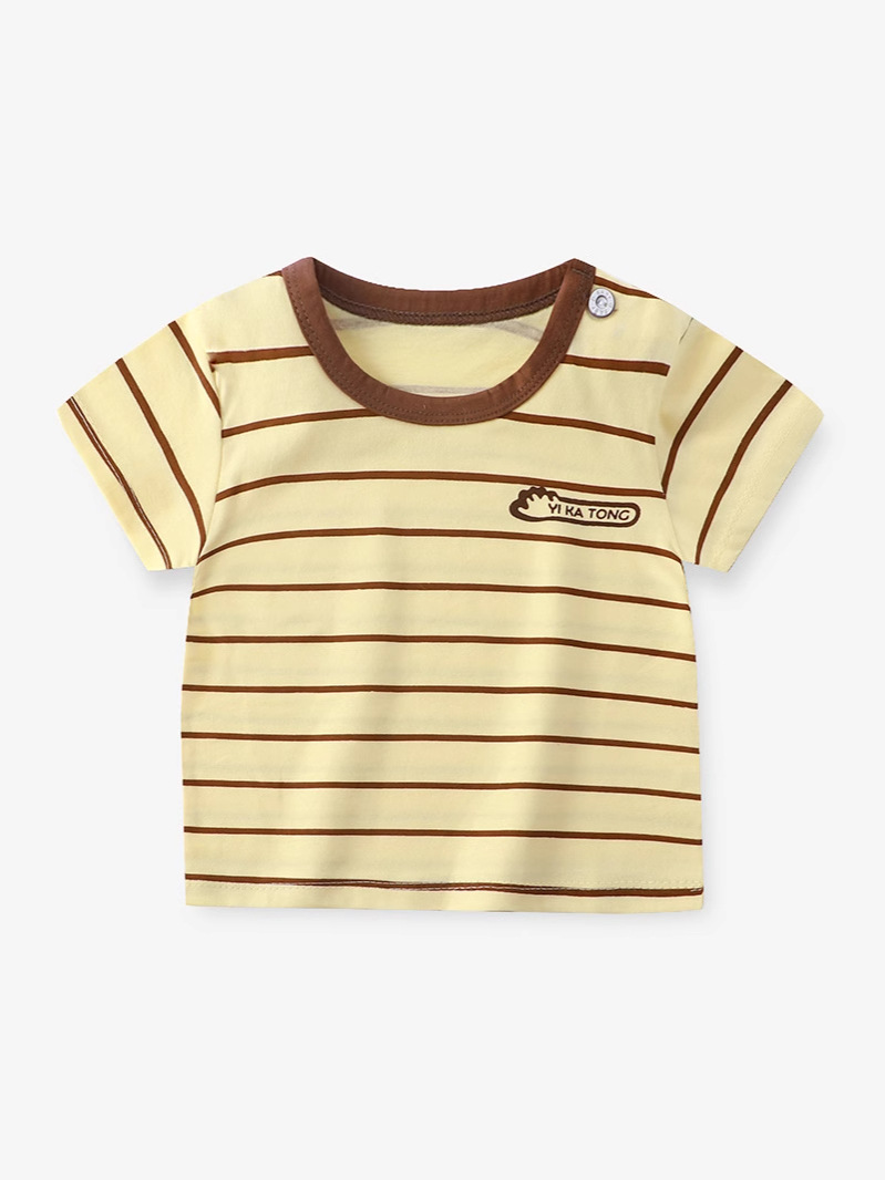 Новая футболка из хлопка для девочек, короткий рукав, летняя, класс A, полурукав, впитывающая пот одежда для детей, оптовая продажа