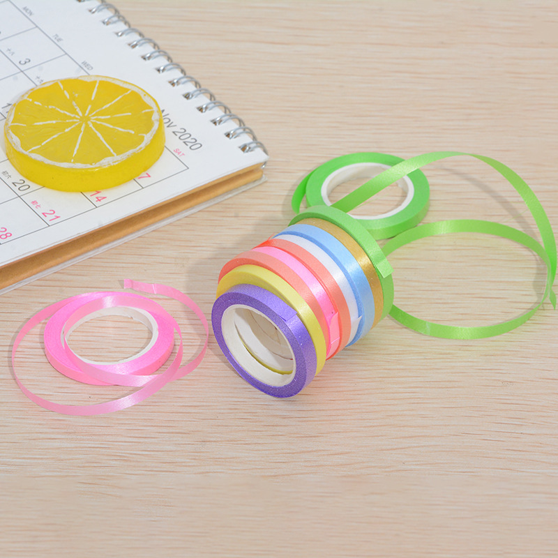 Factory wholesale 5 m balloon ribbon ribbon pull flag rope wedding ceremony party layout balloon ribbon tie rope