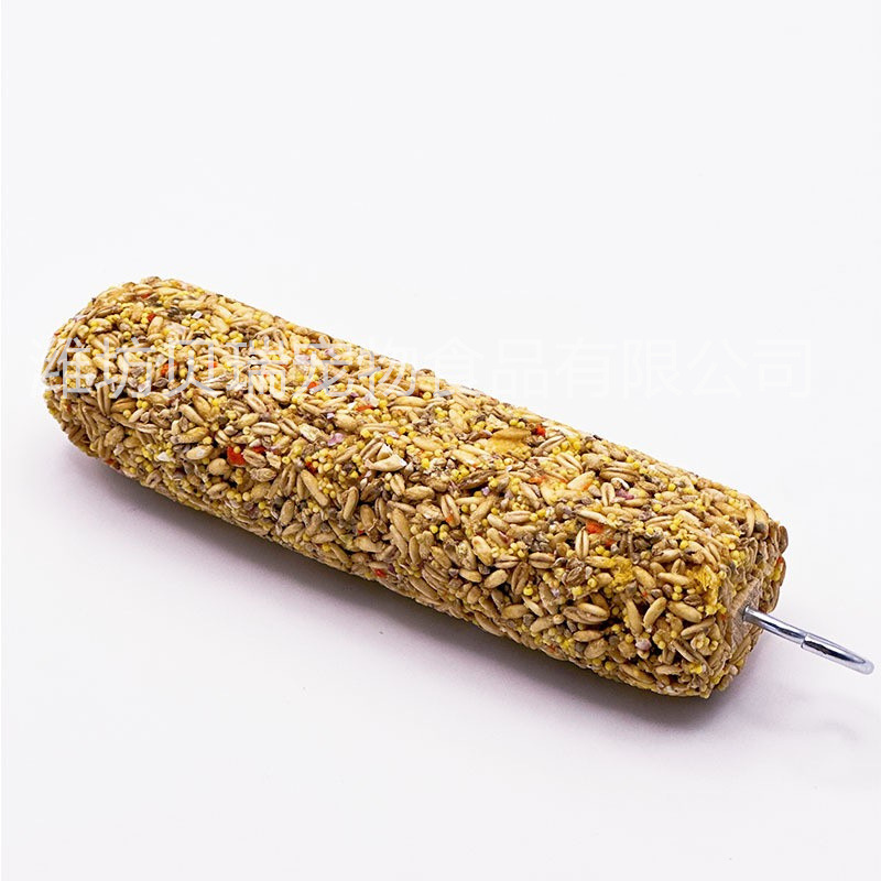 Parrot Snack Stick Tiger Skin Peony Teething Cereal Stick Bird Food Feed Training Reward Snack Chewing