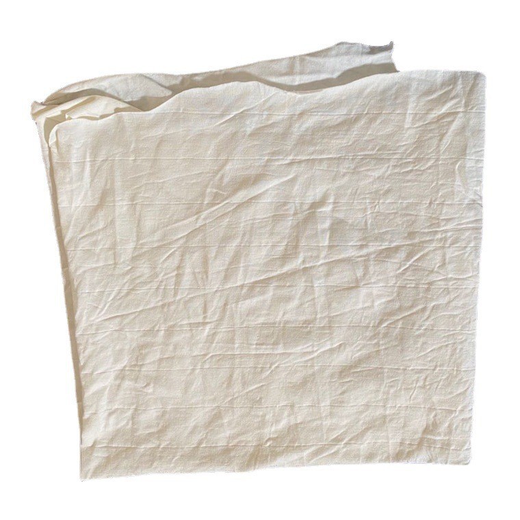 White Machine Wiping Cloth, Lint-Free, Absorbent Cotton Industrial Rag Manufacturer, Large Cotton Rag for Wiping Oil and Water in Stock
