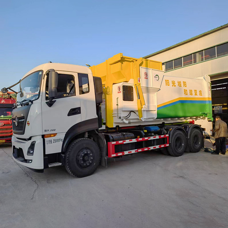 Horizontal Mobile Garbage Compaction Station 6/12 Square Sanitation Equipment Fully Automatic Garbage Compaction Treatment Equipment