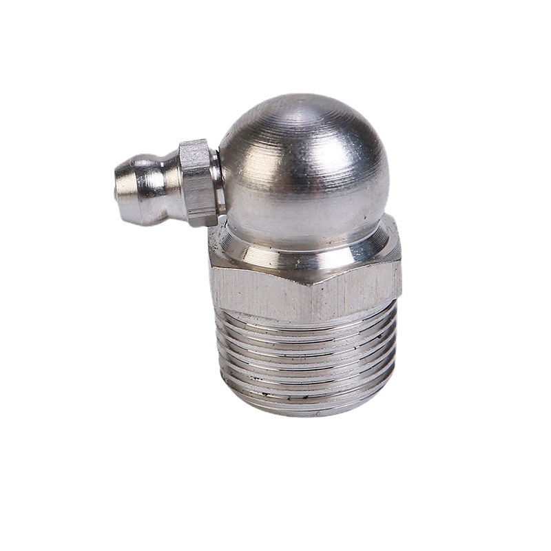 Carbon Steel Curved Oil Nozzle Iron Oil Metric Thread Curved Oil Nozzle Pressure Oil Pouring Cup Hand Butter Gun