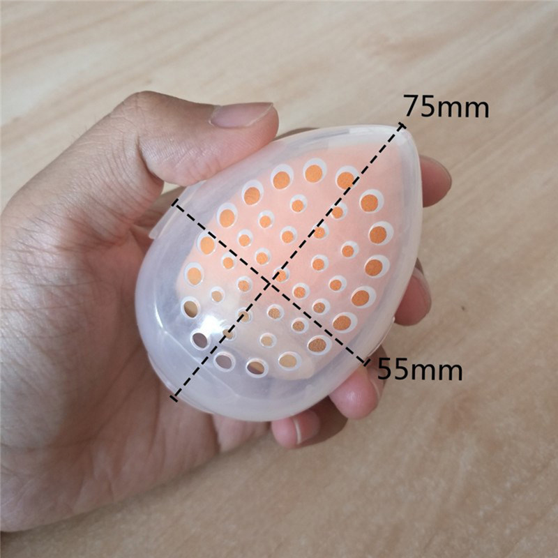 Beauty Makeup Storage Box Breathable Beauty Makeup Eggshell Outgoing Portable Powder Box Mini Makeup Makeup Eggs Storage Sponge Eggs