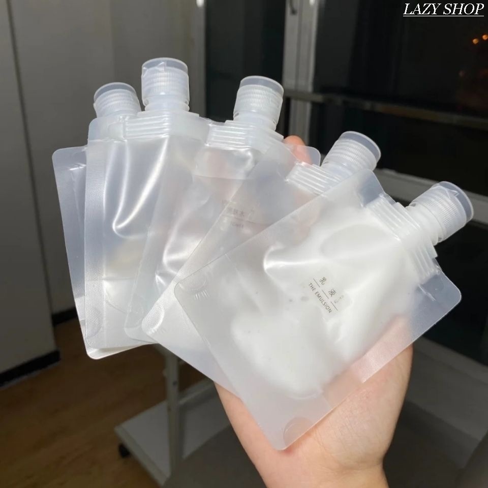 Travel Cosmetics Sub-packaging Bag Shampoo Lotion Body Soap Sub-packaging Suction Mouth Bag Portable Flap Universal Sample Bottle