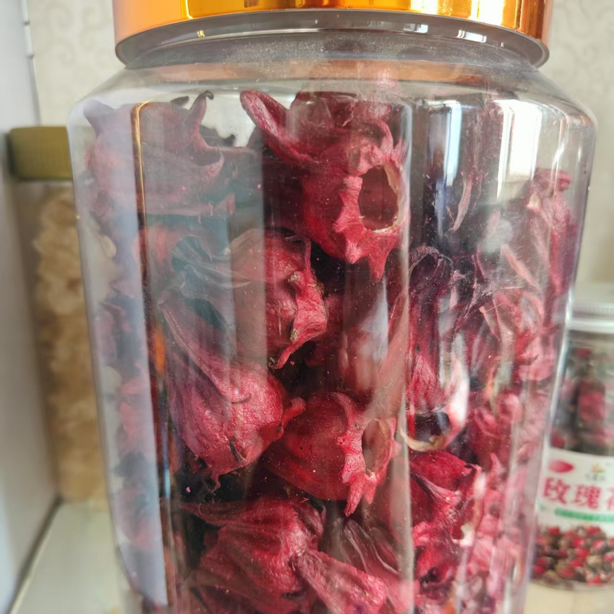 Wholesale Yunnan Roselle Dried Large Roselle Bulk Herbal Tea Medicinal Food the Same Source Large Quantity Preferential Treatment Factory Direct Sales