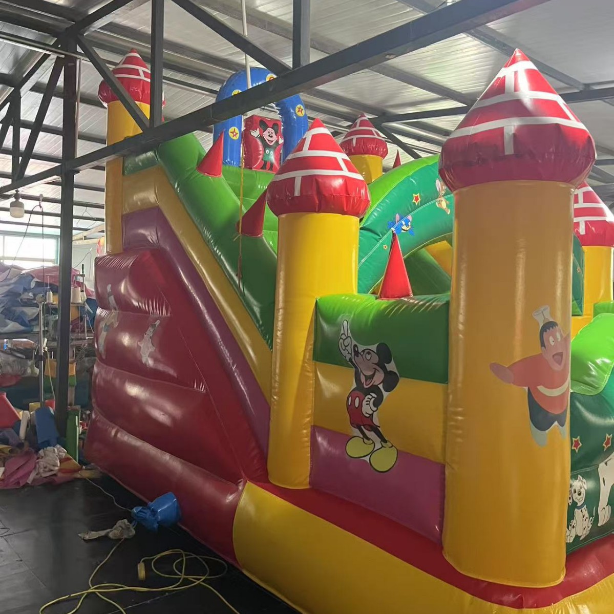 4*6-24 Custom Inflatable Castle Dalmatian Theme Factory Direct Sales Large Slide Children's Paradise